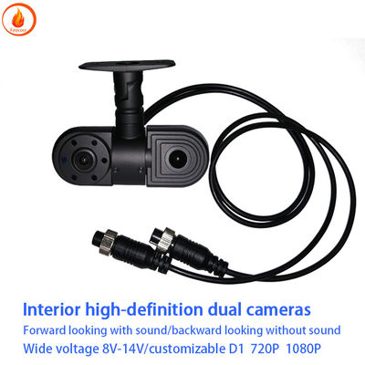 AHD Dual Car Camera High Definition CMOS Car Camera Interior e exterior