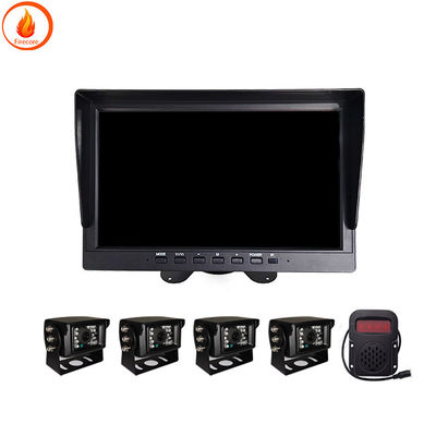 Câmaras de monitoramento de caminhões de 12 V Sistema de monitoramento de vídeo de veículos AHD de 7 polegadas
