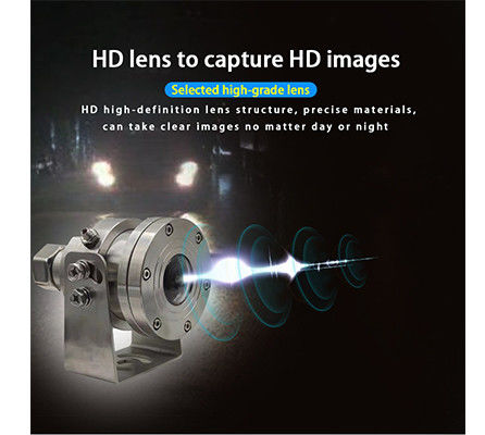 4K CCTV Anti-Explosão Fisheye PTZ Câmera de aço inoxidável para caminhão MIC Starlight IR