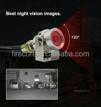 4K CCTV Anti-Explosão Fisheye PTZ Câmera de aço inoxidável para caminhão MIC Starlight IR