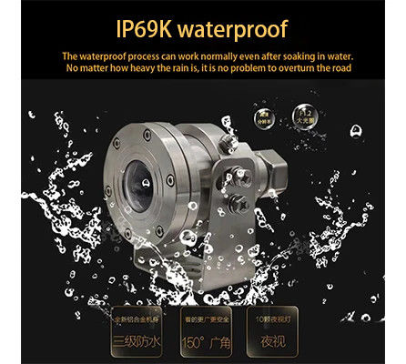 4K CCTV Anti-Explosão Fisheye PTZ Câmera de aço inoxidável para caminhão MIC Starlight IR
