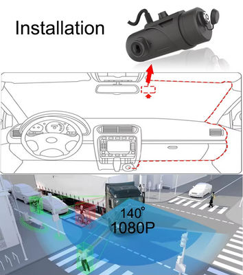 2MP 4G WIFI Remote Monitor Mini Dual Dashboard Camera DVR para motocicleta com GPS ADAS DMS BSD