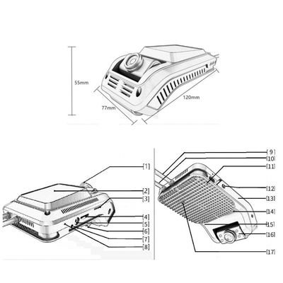 AI 4G Wifi 1080P Alarme de fadiga Sistema avançado de assistência à condução Dashcam CMSV6 GPS ADAS DSM BSM